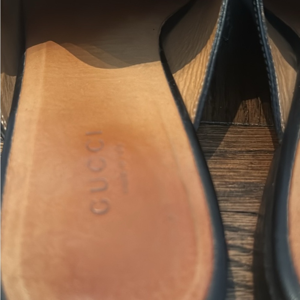 Gucci Black Leather Princetown Leather Mules 39.5 - Picture 4 of 7